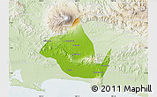 Physical Map of Kab. Banyumas, lighten