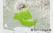 Physical Map of Kab. Banyumas, lighten, semi-desaturated