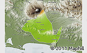 Physical Map of Kab. Banyumas, semi-desaturated