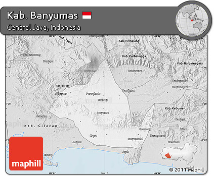Silver Style Map of Kab. Banyumas