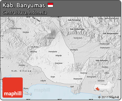 Silver Style Map of Kab. Banyumas