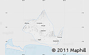 Silver Style Map of Kab. Banyumas, single color outside