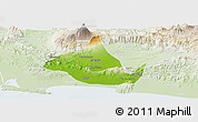 Physical Panoramic Map of Kab. Banyumas, lighten