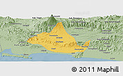 Savanna Style Panoramic Map of Kab. Banyumas
