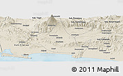 Shaded Relief Panoramic Map of Kab. Banyumas