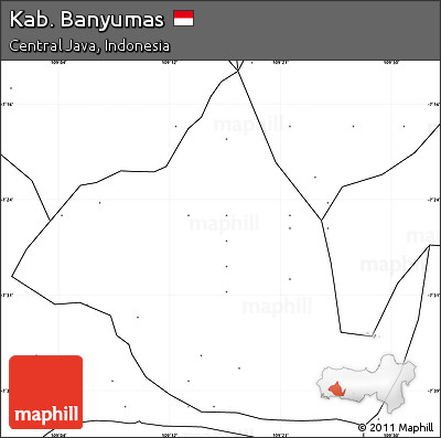Blank Simple Map of Kab. Banyumas, no labels