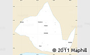Classic Style Simple Map of Kab. Banyumas, single color outside