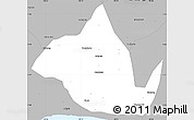 Gray Simple Map of Kab. Banyumas