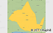 Savanna Style Simple Map of Kab. Banyumas