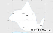 Silver Style Simple Map of Kab. Banyumas, single color outside