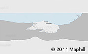 Gray Panoramic Map of Kab. Batang, single color outside
