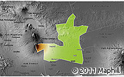 Physical 3D Map of Kab. Boyolali, darken, desaturated