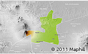 Physical 3D Map of Kab. Boyolali, lighten, desaturated