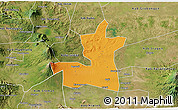 Political 3D Map of Kab. Boyolali, satellite outside