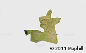 Satellite 3D Map of Kab. Boyolali, single color outside