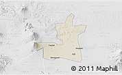 Shaded Relief 3D Map of Kab. Boyolali, lighten, desaturated