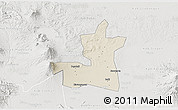 Shaded Relief 3D Map of Kab. Boyolali, lighten, semi-desaturated