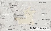 Shaded Relief 3D Map of Kab. Boyolali, semi-desaturated