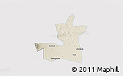 Shaded Relief 3D Map of Kab. Boyolali, single color outside