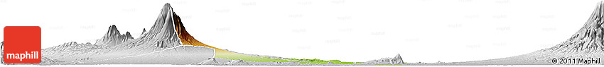 Physical Horizon Map of Kab. Boyolali, lighten, desaturated