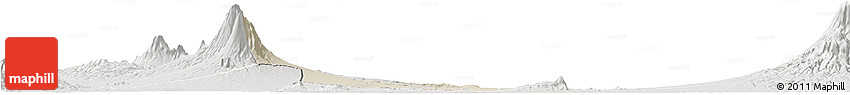Shaded Relief Horizon Map of Kab. Boyolali, lighten, semi-desaturated
