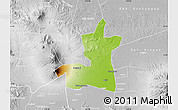 Physical Map of Kab. Boyolali, lighten, desaturated