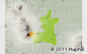 Physical Map of Kab. Boyolali, lighten, semi-desaturated