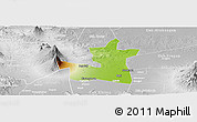 Physical Panoramic Map of Kab. Boyolali, lighten, desaturated