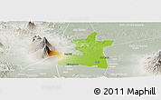Physical Panoramic Map of Kab. Boyolali, lighten, semi-desaturated