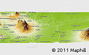 Physical Panoramic Map of Kab. Boyolali