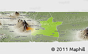 Physical Panoramic Map of Kab. Boyolali, semi-desaturated