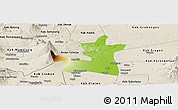 Physical Panoramic Map of Kab. Boyolali, shaded relief outside