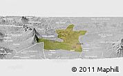 Satellite Panoramic Map of Kab. Boyolali, lighten, desaturated