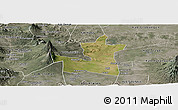 Satellite Panoramic Map of Kab. Boyolali, semi-desaturated