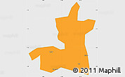 Political Simple Map of Kab. Boyolali, single color outside