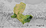 Satellite 3D Map of Kab. Brebes, lighten, desaturated