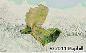 Satellite 3D Map of Kab. Brebes, lighten