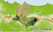 Satellite 3D Map of Kab. Brebes, physical outside