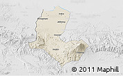 Shaded Relief 3D Map of Kab. Brebes, lighten, desaturated