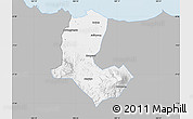 Gray Map of Kab. Brebes, single color outside