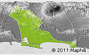 Physical 3D Map of Kab. Cilacap, desaturated