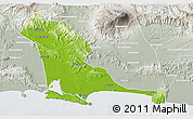 Physical 3D Map of Kab. Cilacap, lighten, semi-desaturated