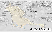 Shaded Relief 3D Map of Kab. Cilacap, desaturated