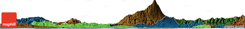 Political Horizon Map of Kab. Cilacap, darken
