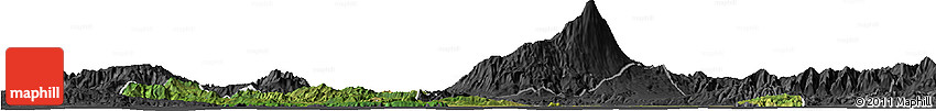 Satellite Horizon Map of Kab. Cilacap, darken, desaturated