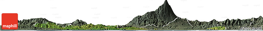 Satellite Horizon Map of Kab. Cilacap, semi-desaturated