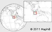 Blank Location Map of Kab. Cilacap, highlighted country, within the entire country