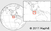 Blank Location Map of Kab. Cilacap, highlighted country, highlighted parent region, within the entire country
