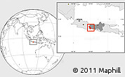 Blank Location Map of Kab. Cilacap, highlighted country, highlighted parent region