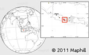 Blank Location Map of Kab. Cilacap, highlighted parent region
